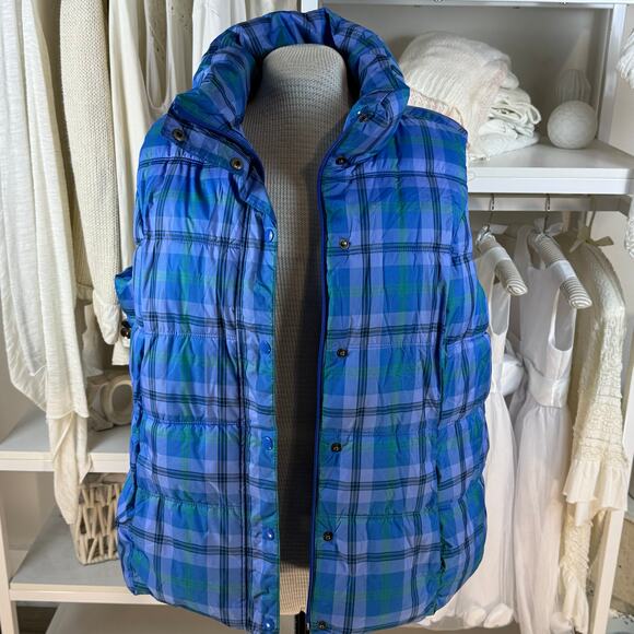 Old Navy Plus sz. 2X blue quilted vest, spring, fall, winter casual office #4248 - Picture 2 of 10